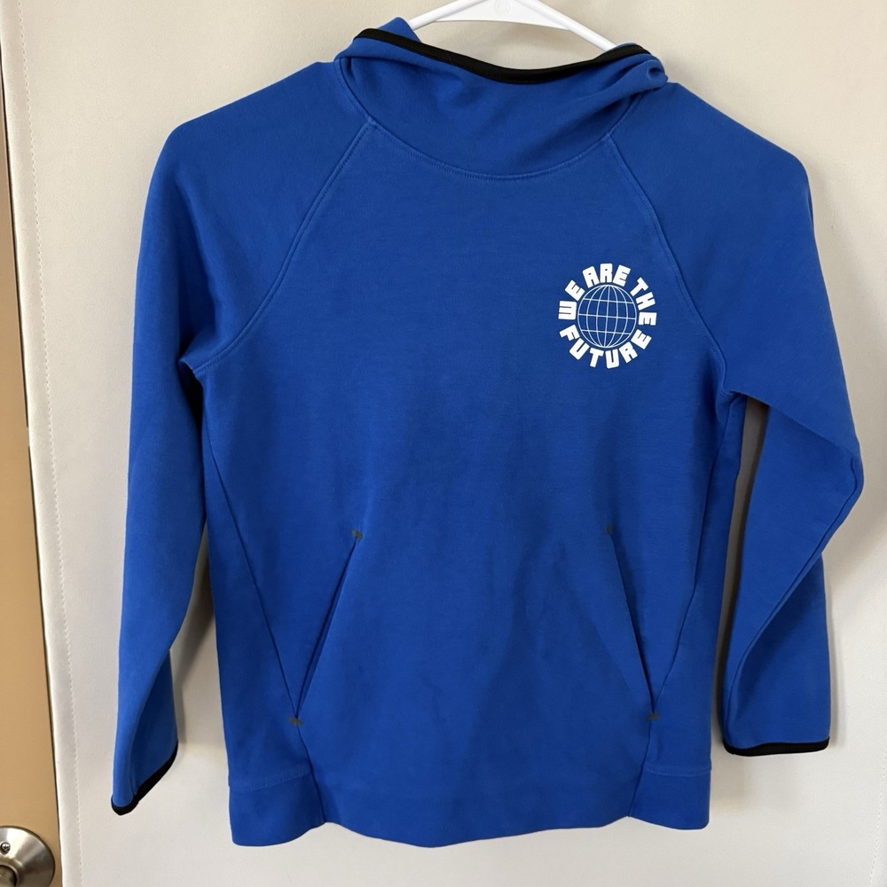 Old Navy Active Boys Medium Blue Dynamic Fleece Pullover Hoodie Sweatshirt